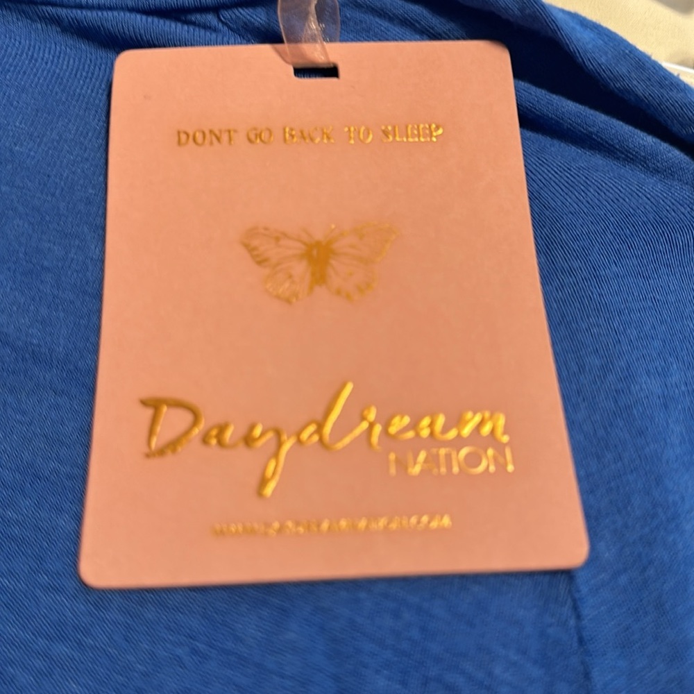 REVOLVE DAYDREAM NATION little heart turtleneck dress, color: blue Jean